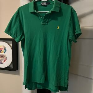 Ralph Lauren Green Custom Fit Polo